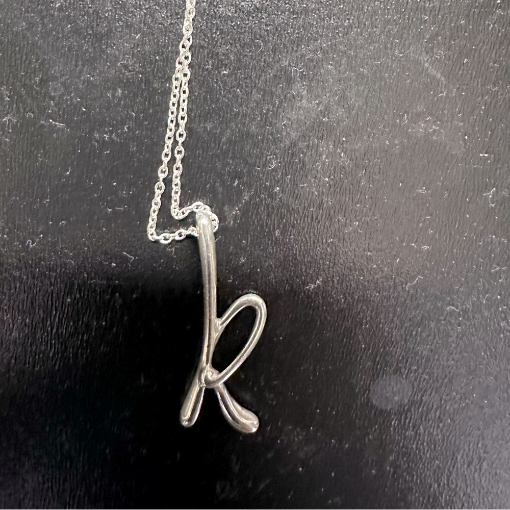 Tiffany & Co. Elsa Peretti Alphabet K Necklace 18"